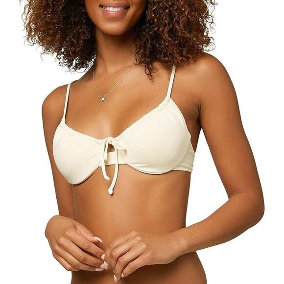 NEW O'NEILL Avalon Saltwater Solids Top Underwire SMALL - Picture 1 of 2